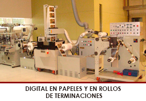 Digital en Papeles y en Rollos de Terminaciones